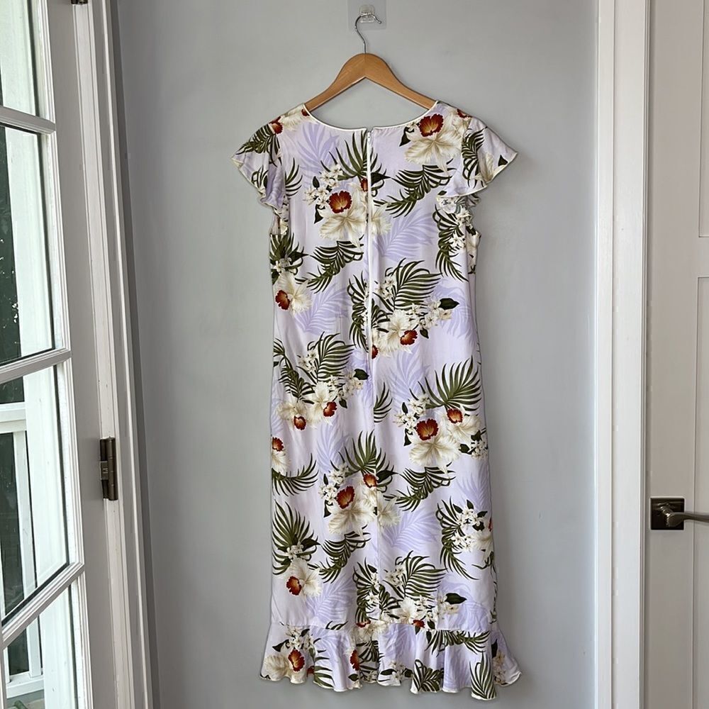 Vintage M D Fashion Hawaiian Floral Dress - Picture 2 of 11